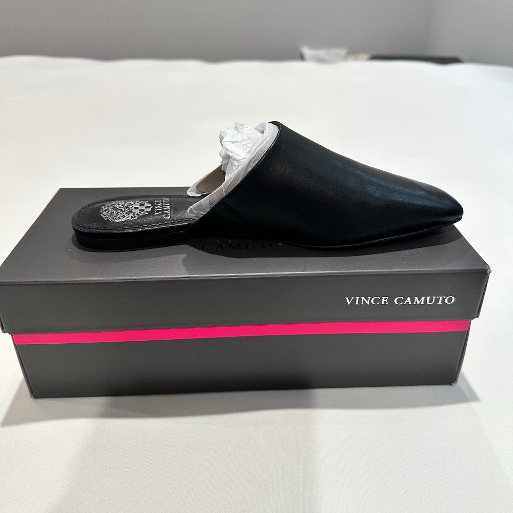Vince Camuto Larsina Mule (Black Leather) -New